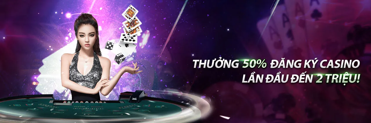 Hình ảnh nền chính của trang chủ, thể hiện sự sang trọng, hiện đại của sòng bạc trực tuyến với các yếu tố game bài
